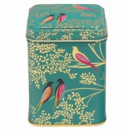 SM1728 Green and Gold Sara Miller Bird Tin
